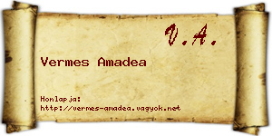 Vermes Amadea névjegykártya